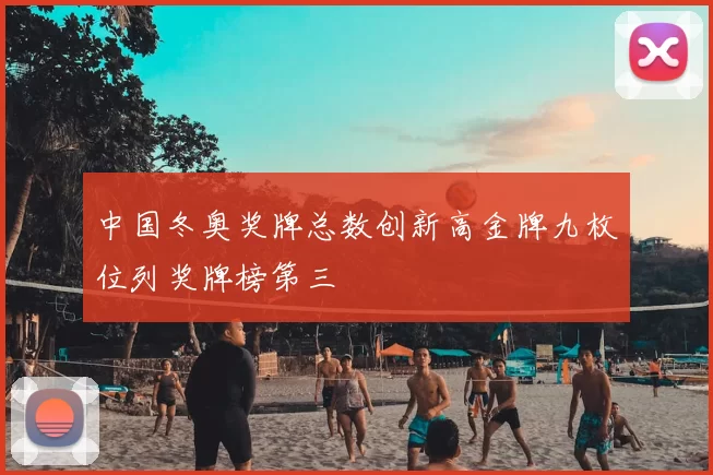 中国冬奥奖牌总数创新高金牌九枚位列奖牌榜第三